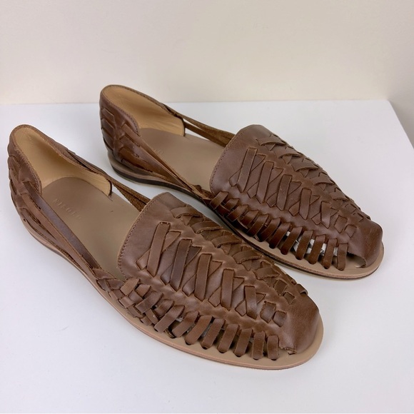 Nisolo | Men's Handmade Leather Huarache Sandal Brown | 11.5 - Picture 6 of 11